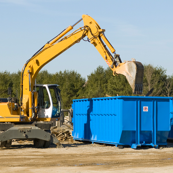 what happens if the residential dumpster is damaged or stolen during rental in Caswell County